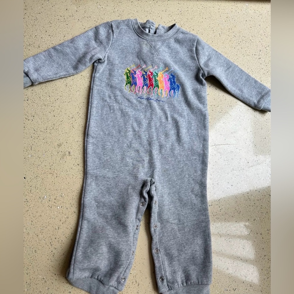 Ralph Lauren fleece romper 12-18months